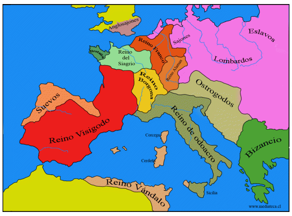 Resultado de imagen de invasión del imperio romano